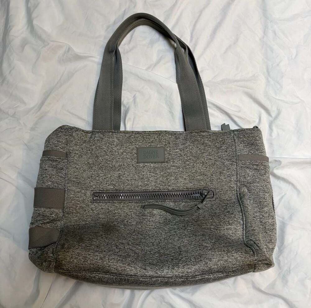 Dagne Dover Wade Neoprene Diaper Tote Bag in Heather Grey